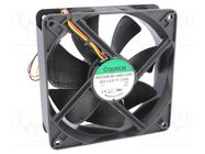 Fan: DC; axial; 12VDC; 120x120x38mm; 234.4m3/h; 48dBA; ball bearing SUNON