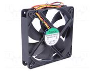 Fan: DC; axial; 12VDC; 120x120x25mm; 183.83m3/h; 44.5dBA; ball SUNON