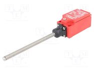 Limit switch; spring, total length 116,8mm; NO + NC; 5A; PG13,5 