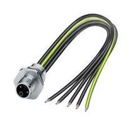 SENSOR CORD, M12 RCPT, FREE END, 0.2M