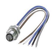 SENSOR CORD, M12 RCPT, FREE END, 0.2M