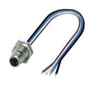 SENSOR CORD, M12 PLUG, FREE END, 0.2M