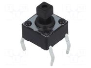 Microswitch TACT; SPST-NO; Pos: 2; 0.05A/12VDC; THT; none; 1N; 7.3mm DIPTRONICS