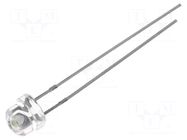 LED; white cold; 4.8mm; 500÷1120mcd; 100°; Front: convex; 2.8÷4VDC OPTOSUPPLY