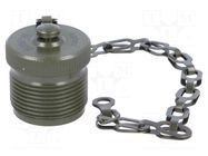 Protection cover; external thread,threaded joint; olive; MS/DS AMPHENOL