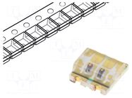 LED; red/green; SMD; 0603; 1.6÷2.4/2.6÷3.4VDC; 1.6x1.5x0.65mm OPTOSUPPLY