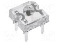 LED Super Flux; violet; 7.62x7.62mm; 150mcd; 60°; Front: convex OPTOSUPPLY