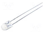 LED; violet; oval; 5x4.1mm; 55/30°; Front: convex; 30mA; -30÷85°C OPTOSUPPLY