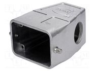 Enclosure: for HDC connectors; Han® EMC/B,Han® High Temp; high HARTING