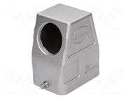 Enclosure for connectors: HDC; size 6B; for cable; IP65; high HARTING