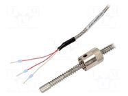Sensor: temperature; Pt100; 100Ω; cl.A; 0÷400°C; Leads: leads x3 GUENTHER