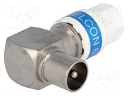 Plug; coaxial 9.5mm (IEC 169-2); for cable CABELCON