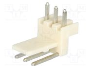 Socket; wire-board; male; Mini-Latch; 2.5mm; PIN: 3; THT; 250V; 3A MOLEX