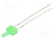 LED; 2mm; green; blinking; 220÷330mcd; 90°; 3÷5V; 20mA; Front: flat OPTOSUPPLY