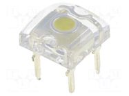 LED Super Flux; white cold; 7.62x7.62mm; 7500÷9000mcd; 140°; 30mA OPTOSUPPLY