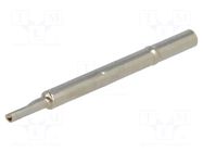 Test probe socket; 3.17mm; 10A; 123-25; soldered QA TECHNOLOGY