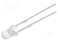 LED; 3mm; white cold; 3000mcd; 30°; Front: convex; 2.9÷3.6V OPTOSUPPLY