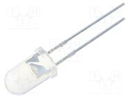 LED; 5mm; white cold; 10000mcd; 15°; Front: convex; No.of term: 2 OPTOSUPPLY