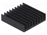 Heatsink: extruded; black; L: 19mm; W: 19mm; H: 4.8mm; 22K/W; anodized FISCHER ELEKTRONIK