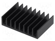 Heatsink: extruded; black; L: 13mm; W: 19mm; H: 4.8mm; 29K/W; anodized FISCHER ELEKTRONIK