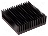 Heatsink: extruded; black; L: 53.3mm; W: 53.3mm; H: 16.51mm; anodized FISCHER ELEKTRONIK