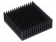 Heatsink: extruded; black; L: 50.8mm; W: 50.8mm; H: 16.51mm; anodized FISCHER ELEKTRONIK