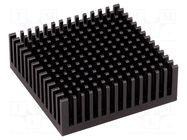 Heatsink: extruded; black; L: 48.3mm; W: 48.3mm; H: 16.51mm; anodized FISCHER ELEKTRONIK