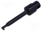 Clip-on probe; hook type; 3A; 60VDC; black; Grip capac: max.1.6mm SCI