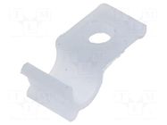 Screw mounted clamp; polyamide; natural; Cable P-clips ESSENTRA