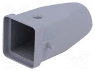 Enclosure: for HDC connectors; HTS; size 1; Locking: for latch TE Connectivity