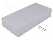 Enclosure: multipurpose; X: 110mm; Y: 220mm; Z: 44mm; 1599; ABS; grey HAMMOND