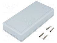 Enclosure: multipurpose; X: 65mm; Y: 130mm; Z: 25mm; 1599; ABS; grey HAMMOND