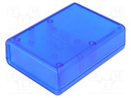 Enclosure: with panel; with flap on baterries; 1593; X: 66mm; ABS HAMMOND