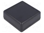 Enclosure: with panel; X: 66mm; Y: 66mm; Z: 27.5mm; 1593; ABS; black HAMMOND