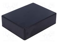 Enclosure: multipurpose; X: 94mm; Y: 121mm; Z: 34mm; 1591S; ABS; black HAMMOND