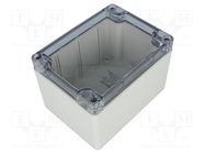 Enclosure: multipurpose; X: 90mm; Y: 120mm; Z: 80mm; 1554; grey; IP66 HAMMOND