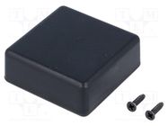 Enclosure: multipurpose; X: 50mm; Y: 50mm; Z: 20mm; 1551; ABS; black HAMMOND