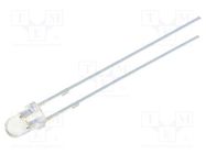 LED; 3mm; yellow; 1120÷1560mcd; 30°; Front: convex; 1.8÷2.6V OPTOSUPPLY