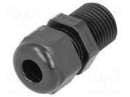 Cable gland; with long thread; M16; 1.5; IP68; polyamide; black HELUKABEL