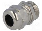 Cable gland; M20; 1.5; IP68; brass; Body plating: nickel HELUKABEL