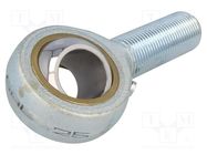 Ball joint; 25mm; M24; 2; left hand thread,outside; brass,steel ELESA+GANTER