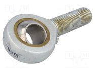 Ball joint; 18mm; M18; 1.5; left hand thread,outside; brass,steel ELESA+GANTER