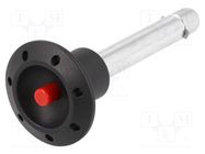 Locking pin; with locking; Plunger mat: steel; Ø: 8mm; 28kN; Ø: 30mm ELESA+GANTER