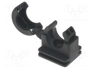 Bracket; polyamide; HelaGuard; -50÷135°C; black; UL94V-2; Size: 13 HELLERMANNTYTON