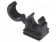 Bracket; polyamide; HelaGuard; black; UL94V-2; Size: 13; -50÷135°C HELLERMANNTYTON