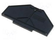 End piece; black; ways: 4 WEIDMÜLLER