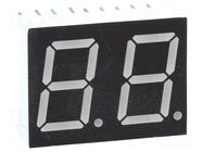 Display: LED; 7-segment; 14.22mm; 0.56"; No.char: 2; green; 6mcd WENRUN