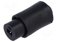 Connector: loudspeaker; plug; female; plastic; soldering; straight CHANGZHOU DAHUA IMP AND EXP (GROUP) CO
