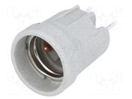 Lampholder: for lamp; E27; Leads: cables; 150mm Goobay