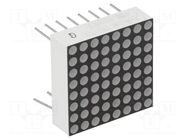 Display: LED; matrix; 8x8; red; 3÷4.5mcd; anode; 20x20mm; 1.8÷2.4V LUCKYLIGHT